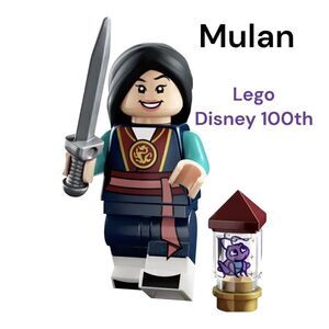 LEGO Mulan minifigure 71038  Series Disney 100th mini figure 100th mini figure